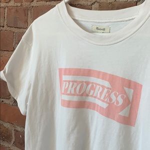 Madewell progress graphic easy crop tee
